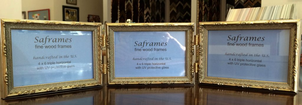 Triple Gold Photo Frame